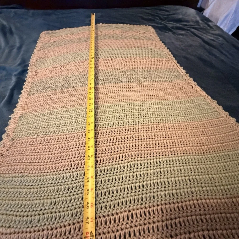 Handmade Crochet Afghan Blanket Throw 50